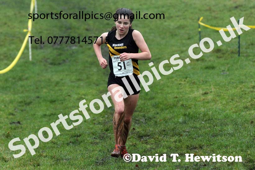 Girls under-15s, NECAA Junior Cross Country Relays, Thornley Farm, Peterlee, Saturday, December 12th. Photo: David T. Hewitson/Sports for All Pics